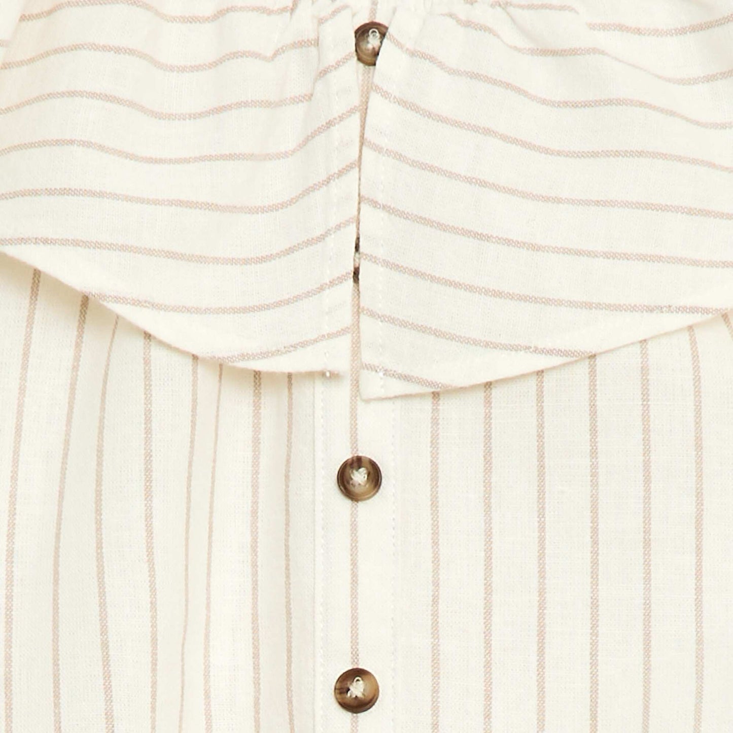 Blouse sans manches en lin mélangé BLANC