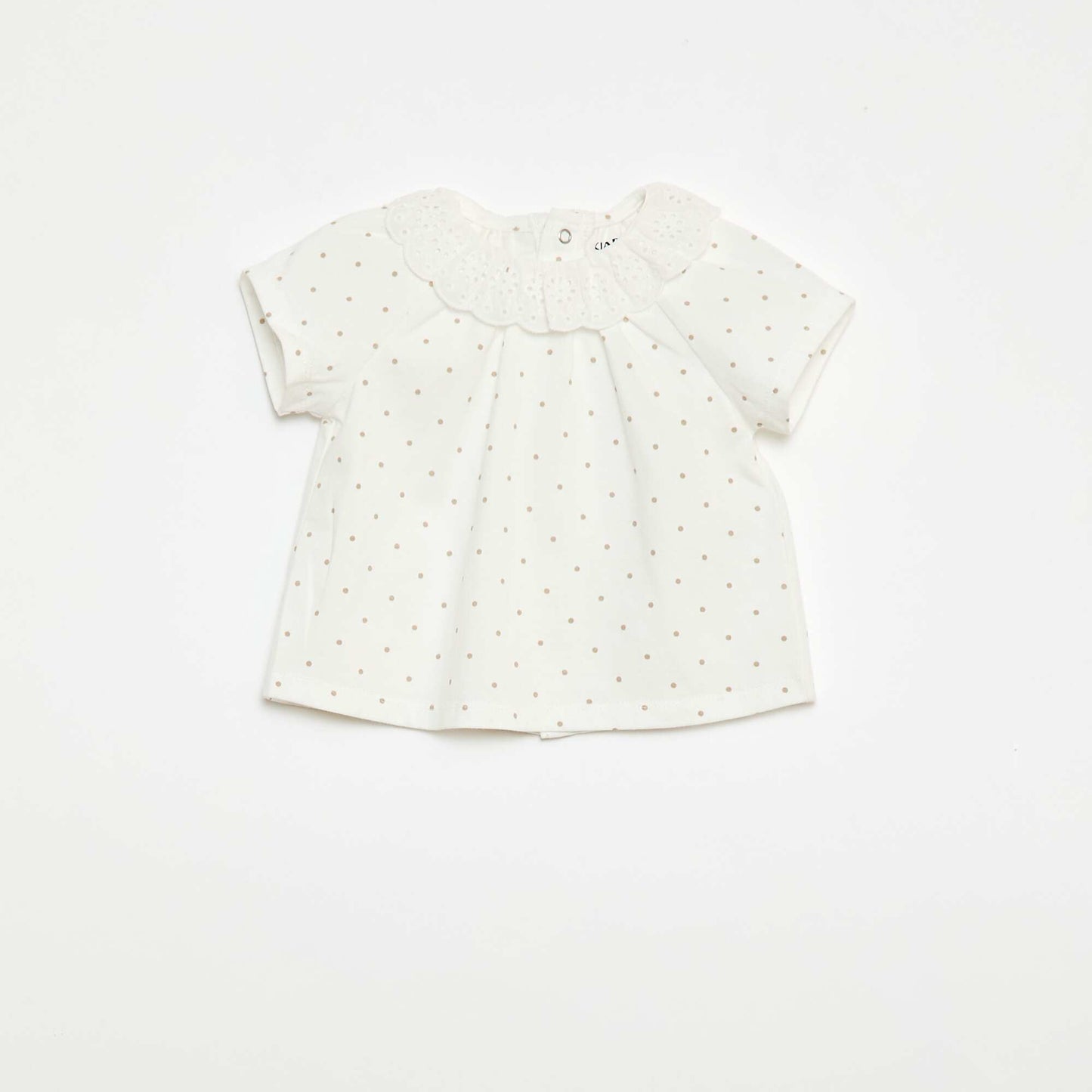 Ensemble court en voile de coton et lin mélangé - 2 pièces BLANC