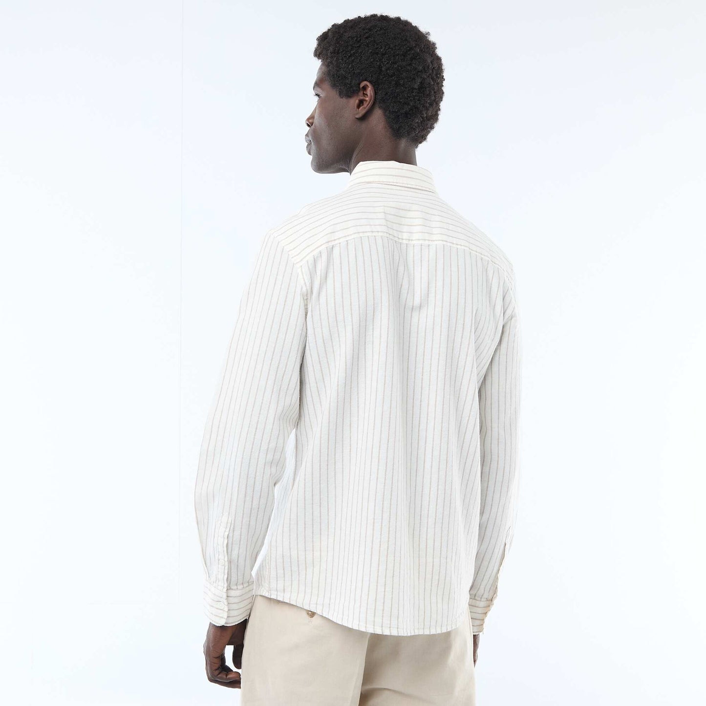 Chemise en lin mélangé BLANC