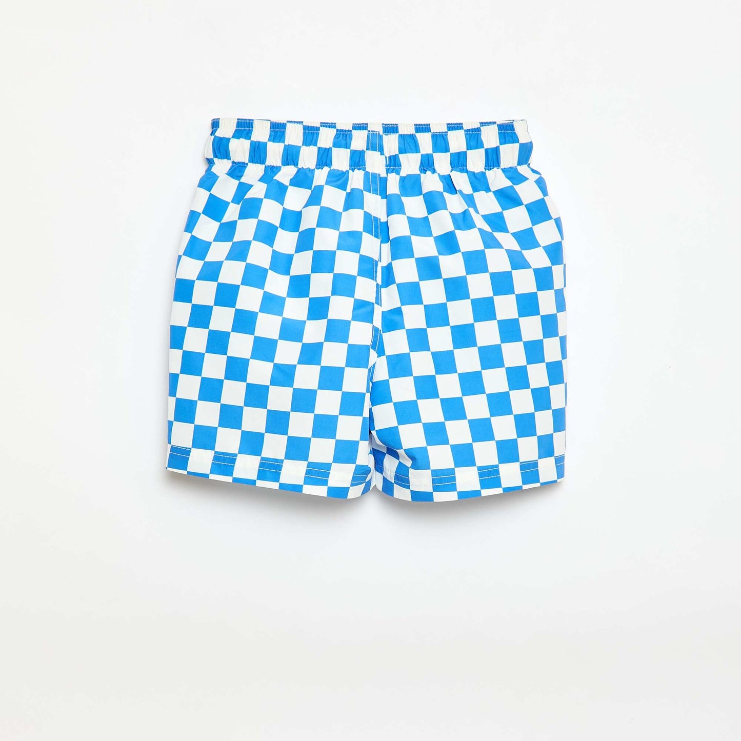 Short de bain à carreaux BLEU