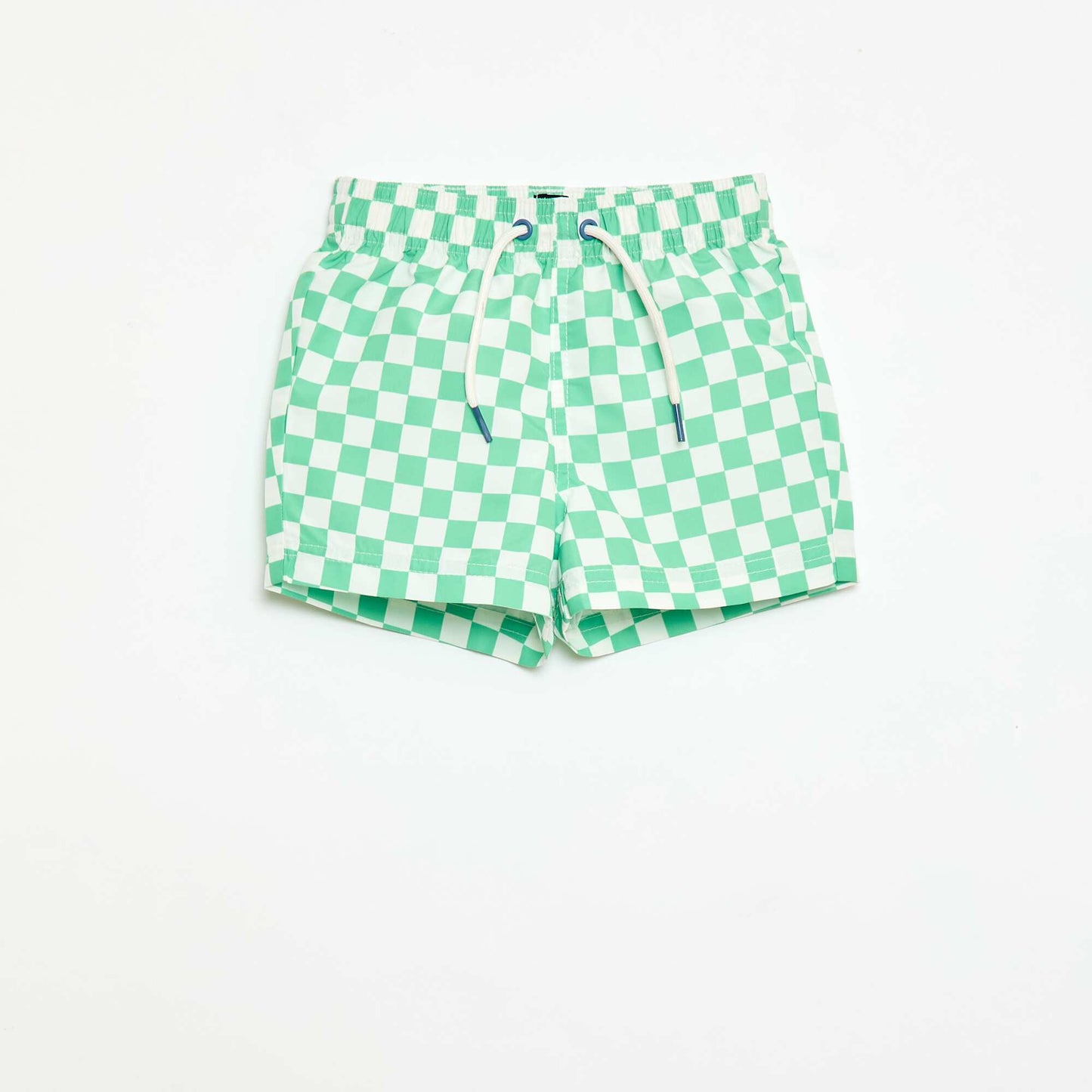 Short de bain à carreaux VERT