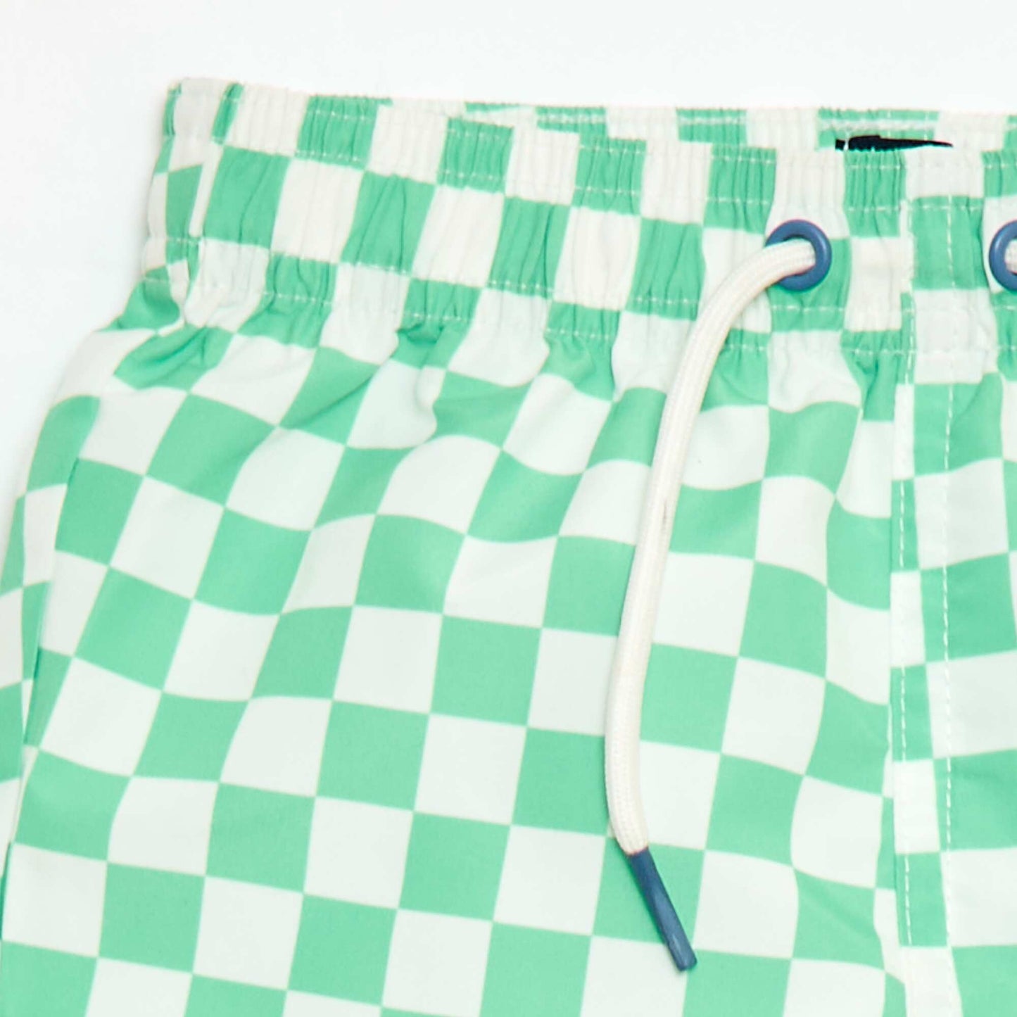 Short de bain à carreaux VERT