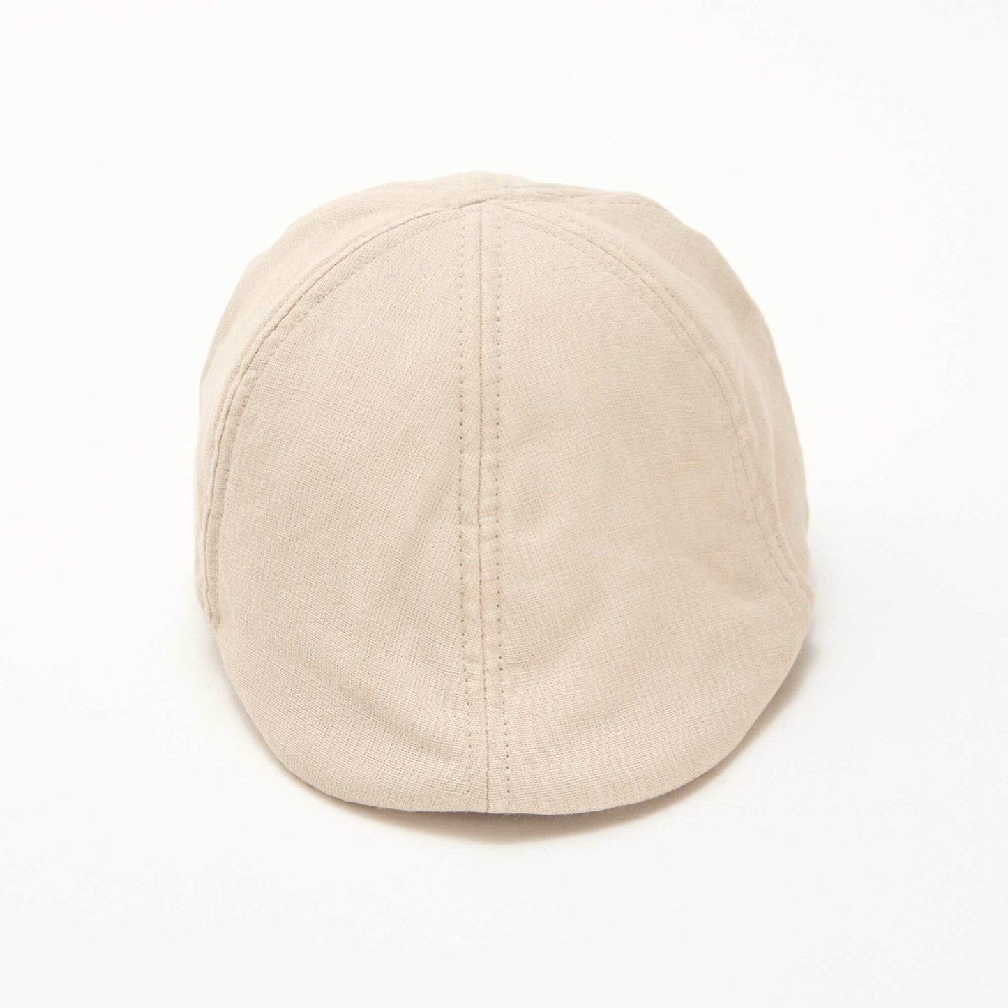 Casquette gavroche en lin BEIGE