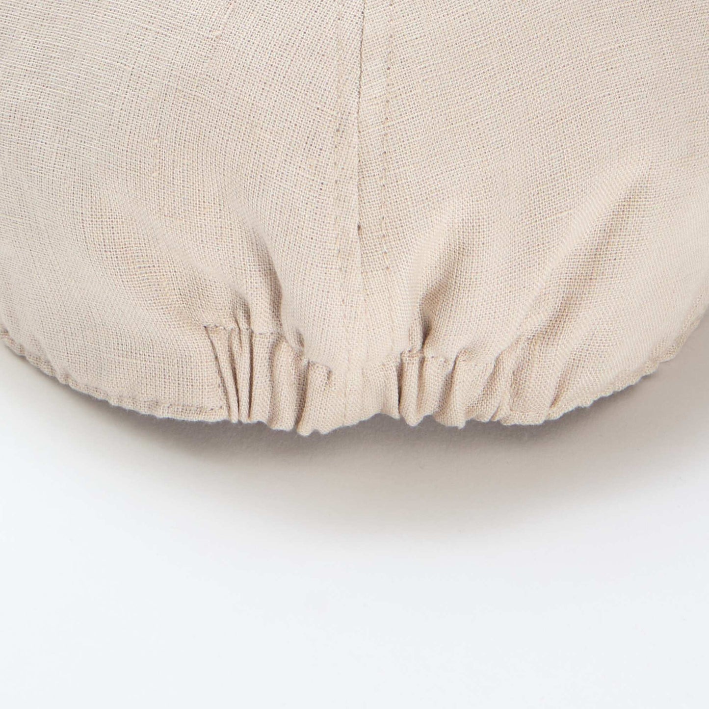 Casquette gavroche en lin BEIGE