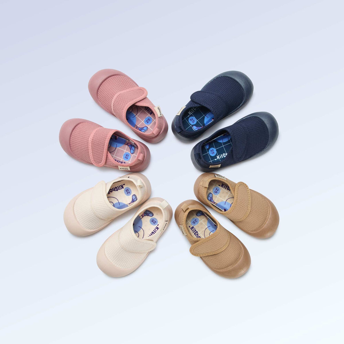 Chaussons motricité 4 'marcher' - Kitchoun ROSE
