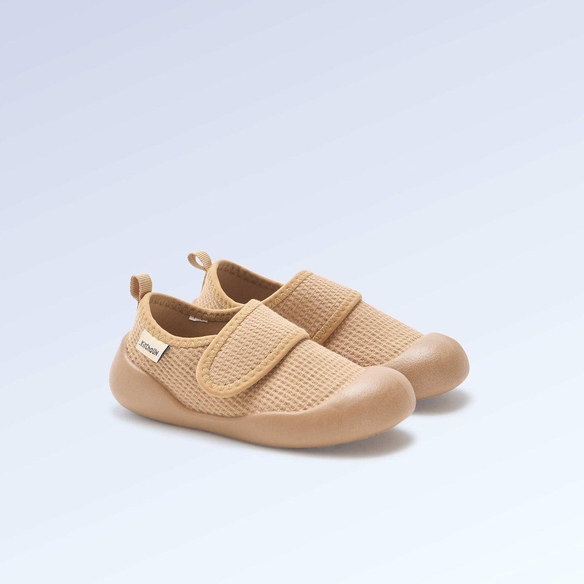 Chaussons motricité 4 'marcher' - Kitchoun MARRON