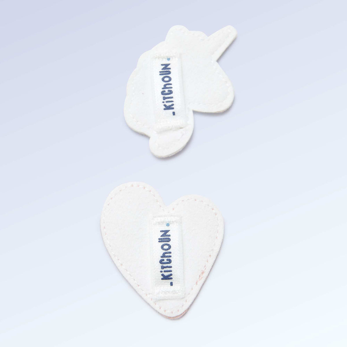 Lot de 2 patchs à enfiler pour personnaliser tes baskets 'Kitchoun' ORANGE