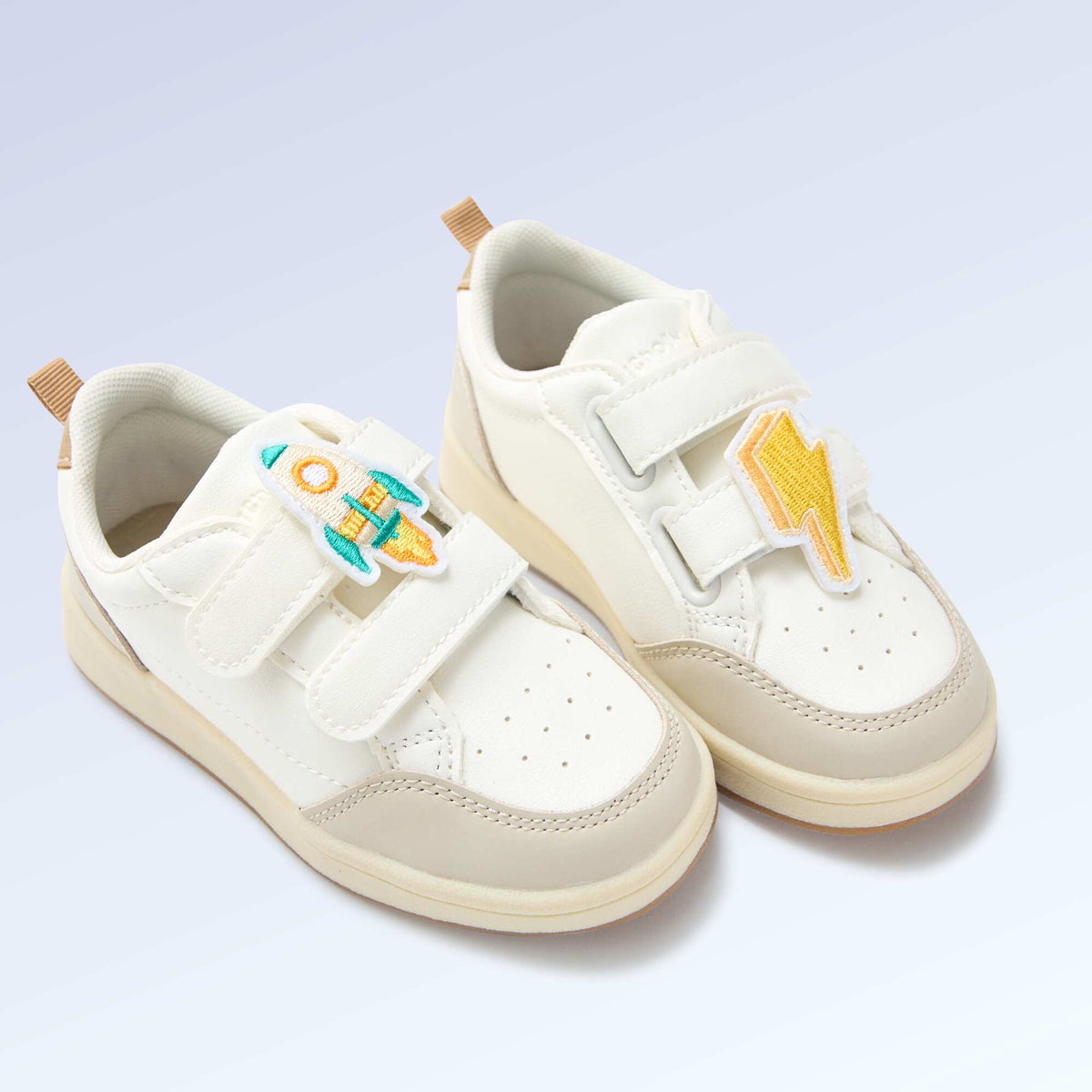 Lot de 2 patchs à enfiler pour personnaliser tes baskets 'Kitchoun' BLEU