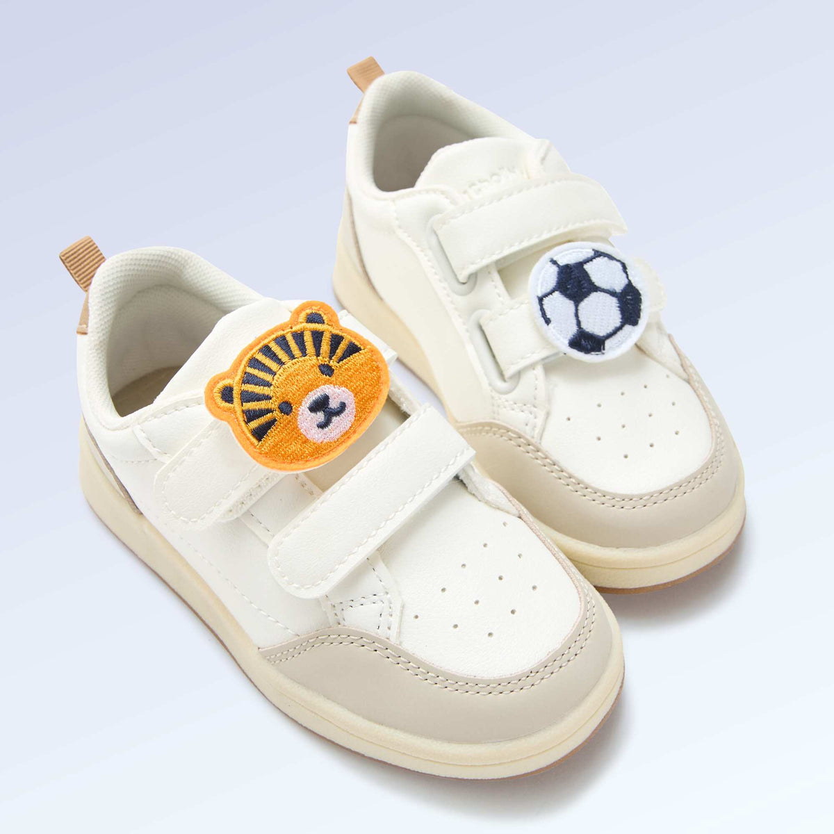 Lot de 2 patchs à enfiler pour personnaliser tes baskets 'Kitchoun' JAUNE