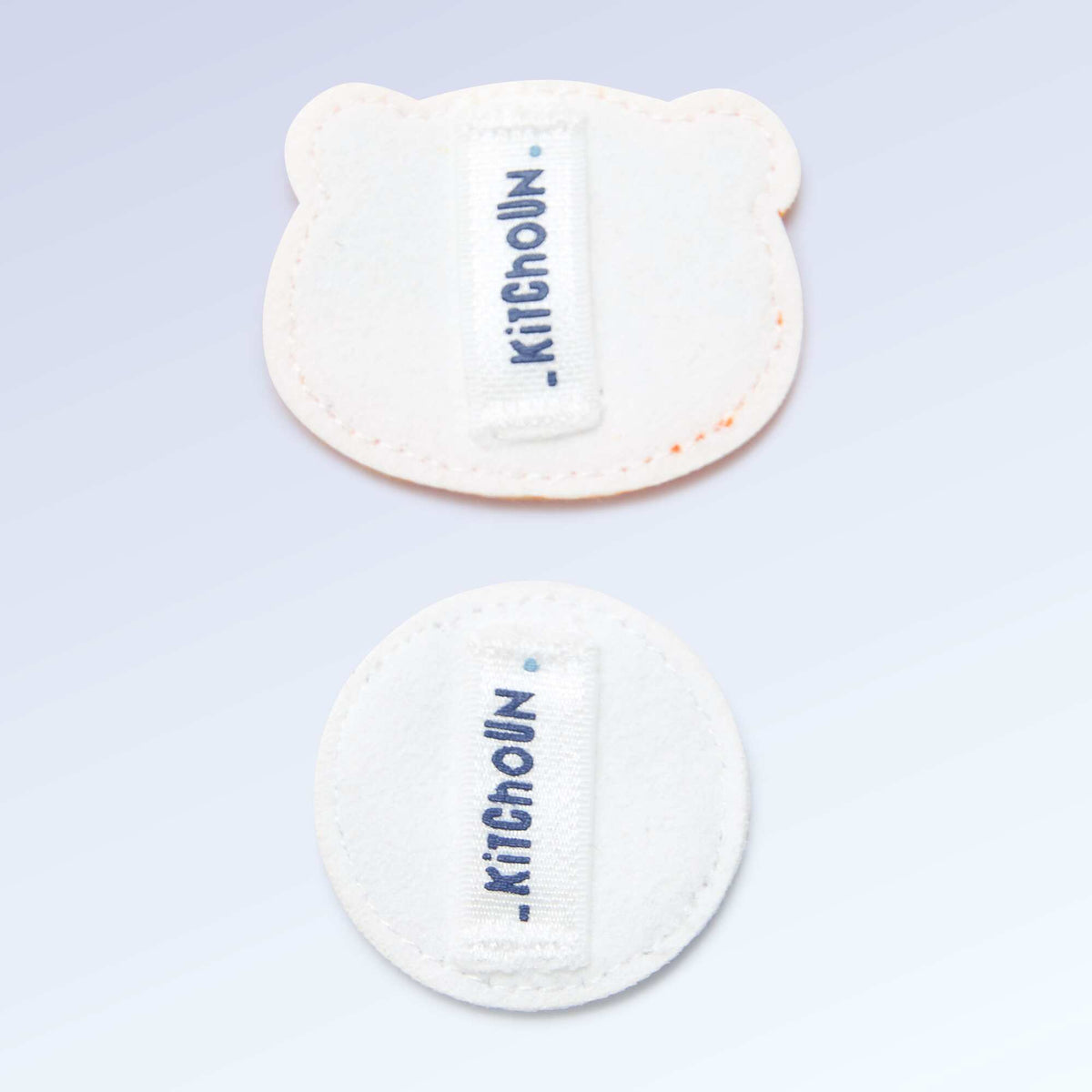 Lot de 2 patchs à enfiler pour personnaliser tes baskets 'Kitchoun' JAUNE