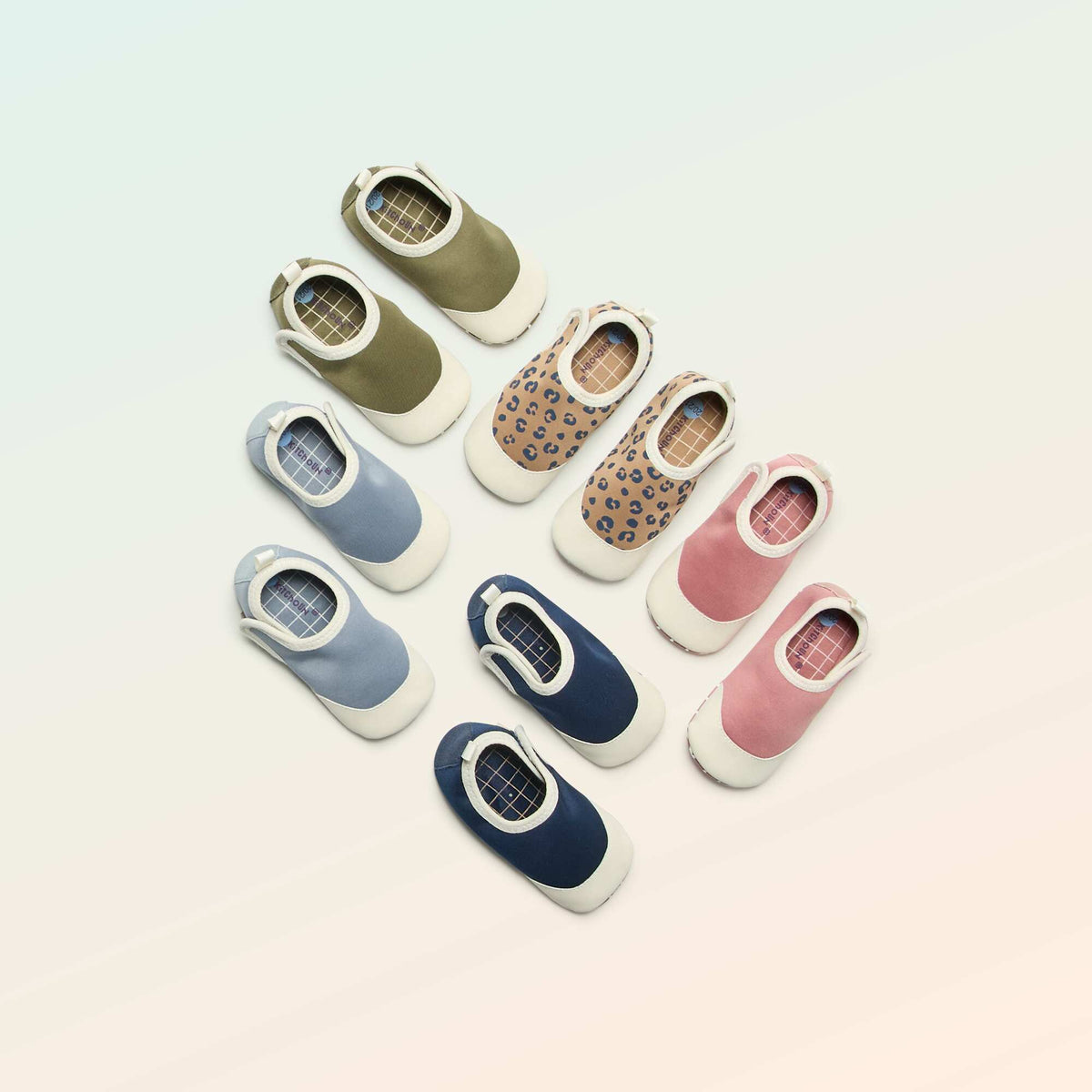 Chaussons motricité 2 '4 pattes' - Kitchoun ROSE