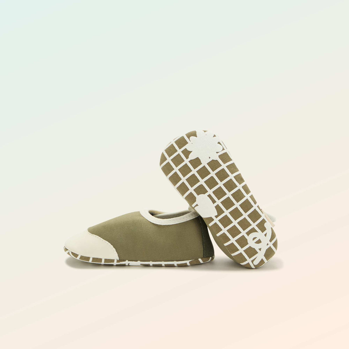 Chaussons motricité 2 '4 pattes' - Kitchoun VERT