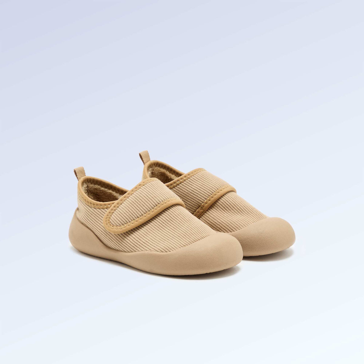 Chaussons 'Kitchoun' souples fourrés barefoot BEIGE