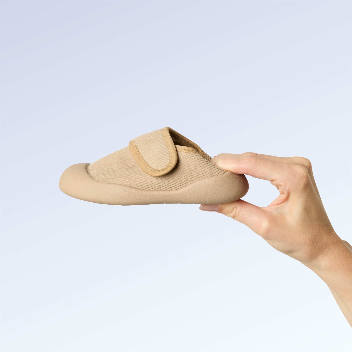 Chaussons 'Kitchoun' souples fourrés barefoot BEIGE