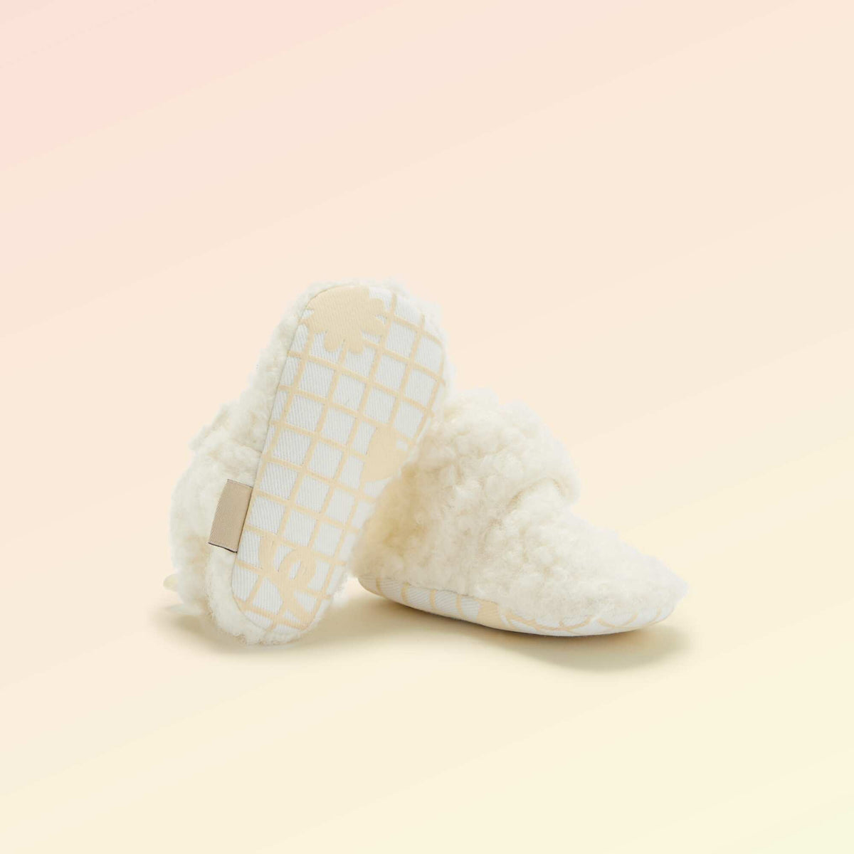 Chaussons montants effet moutonné - 'Kitchoun' BEIGE