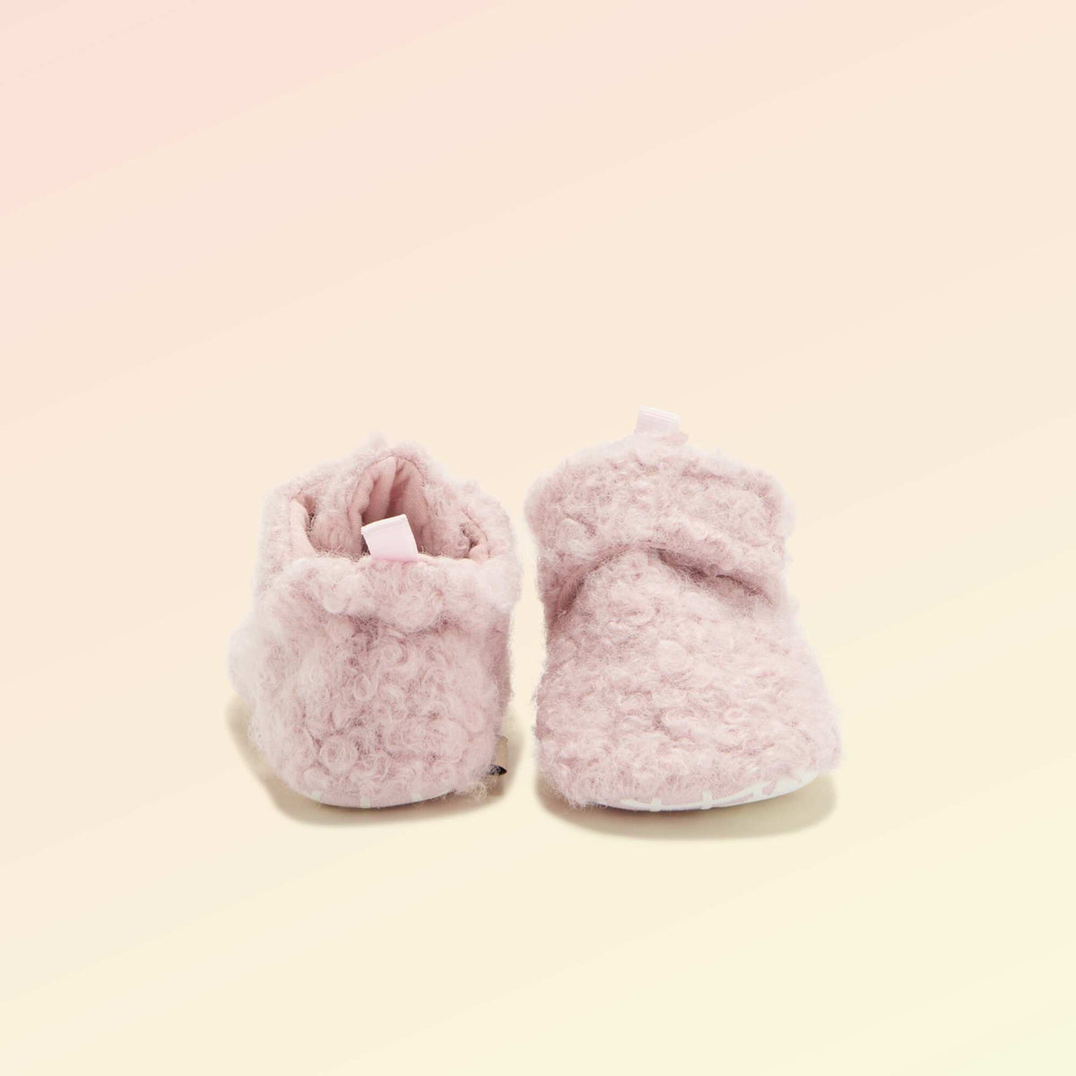 Chaussons montants effet moutonné - 'Kitchoun' ROSE