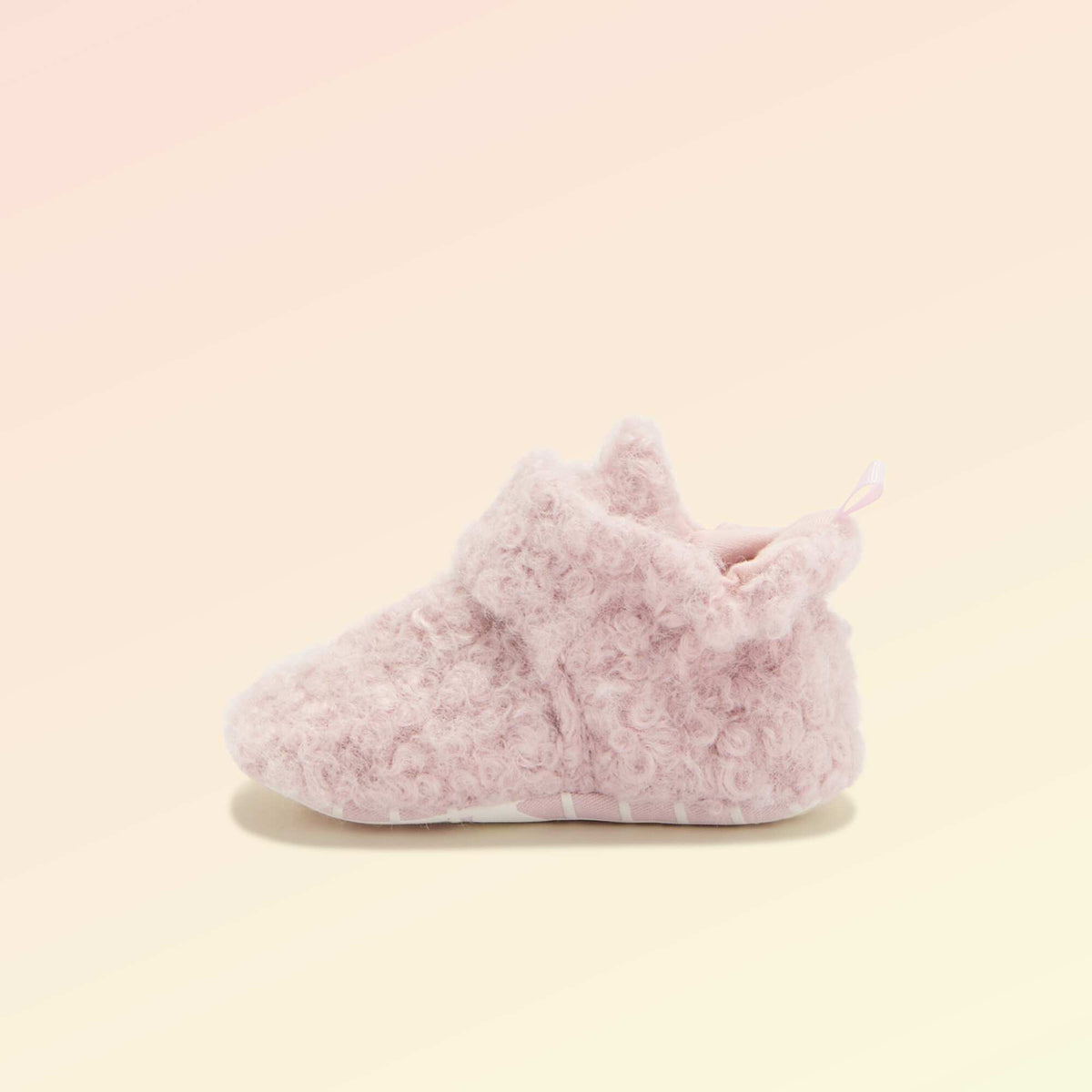 Chaussons montants effet moutonné - 'Kitchoun' ROSE
