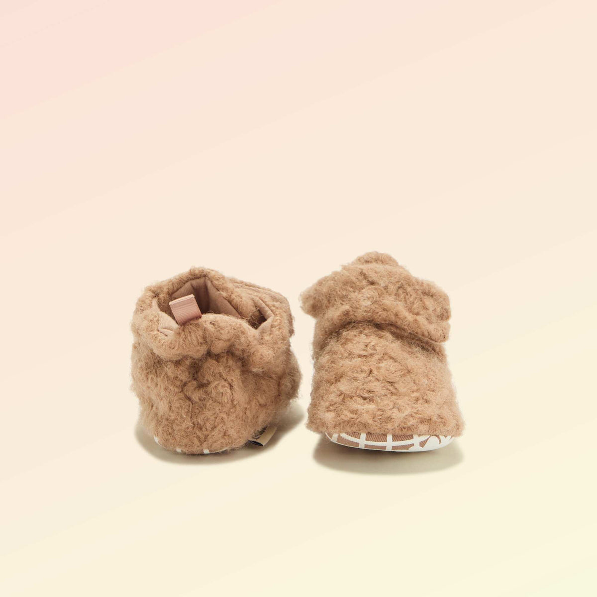 Chaussons montants effet moutonné - 'Kitchoun' MARRON