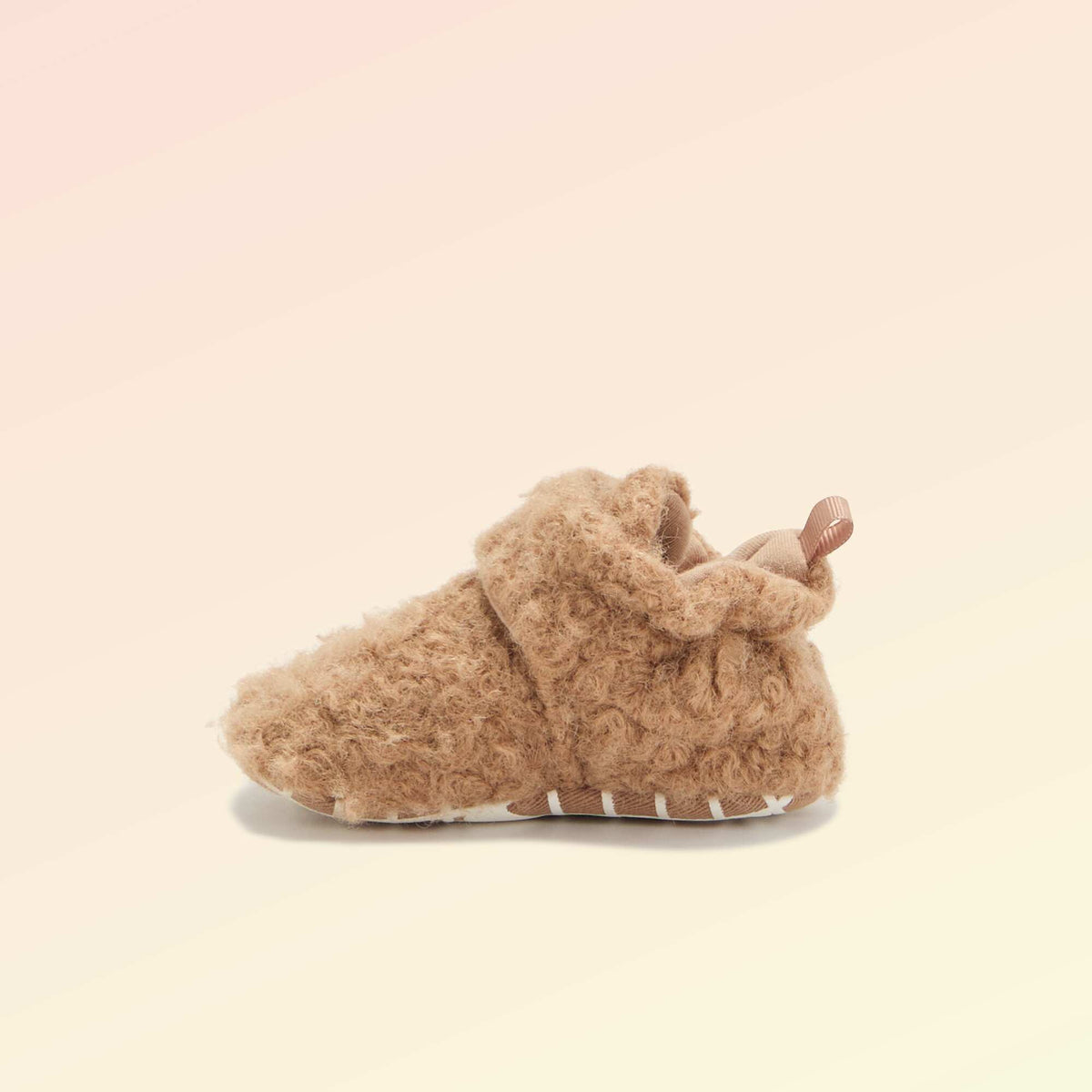 Chaussons montants effet moutonné - 'Kitchoun' MARRON
