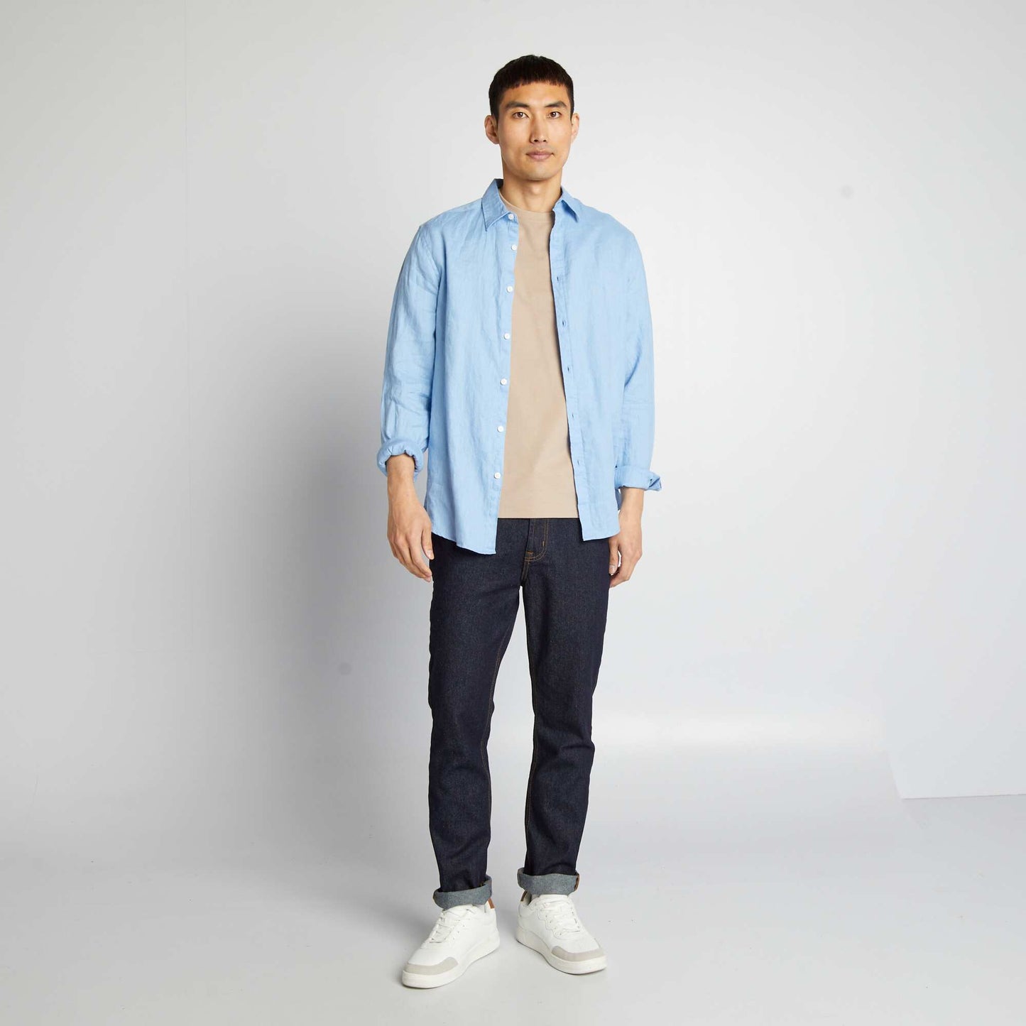 Jean regular brut L32 BLEU