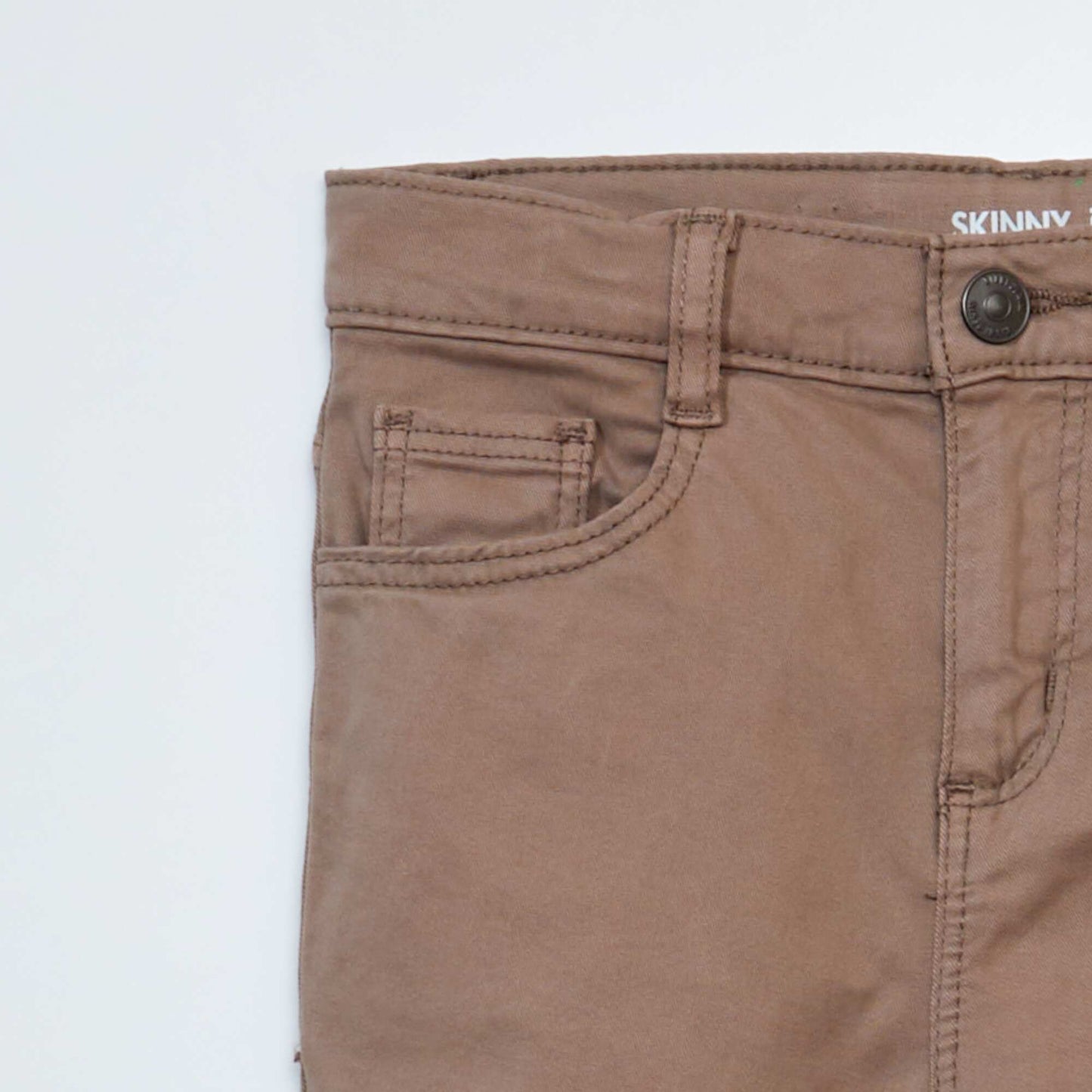 Jean skinny à 5 poches Beige