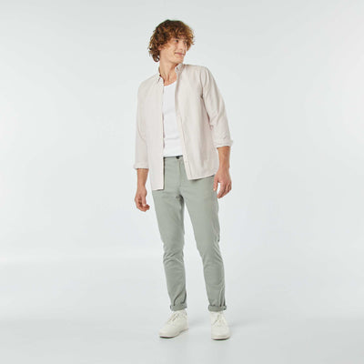 Pantalon chino slim VERT CLAIR