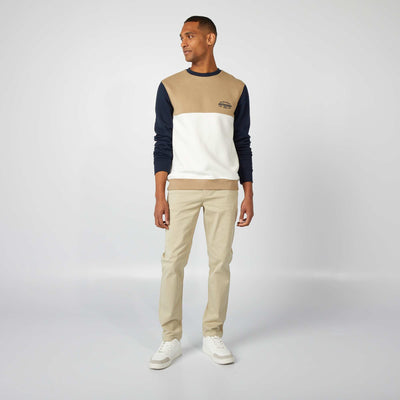 Pantalon chino slim VERT