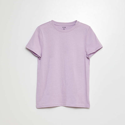 T-shirt basique en jersey uni VIOLET