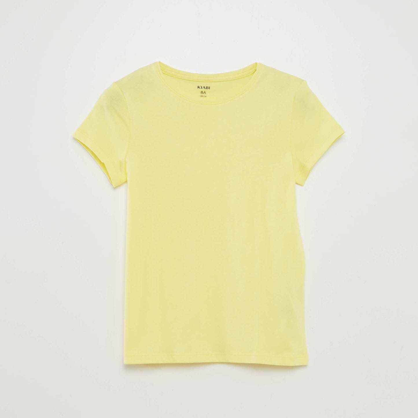 T-shirt en jersey uni JAUNE