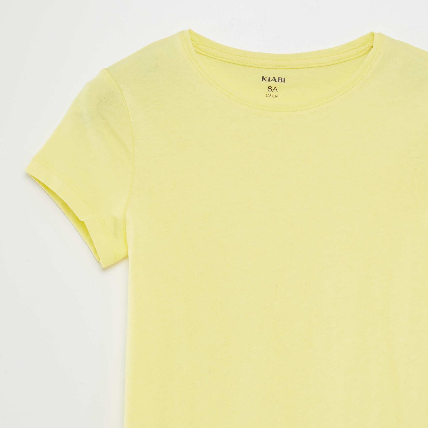 T-shirt en jersey uni JAUNE
