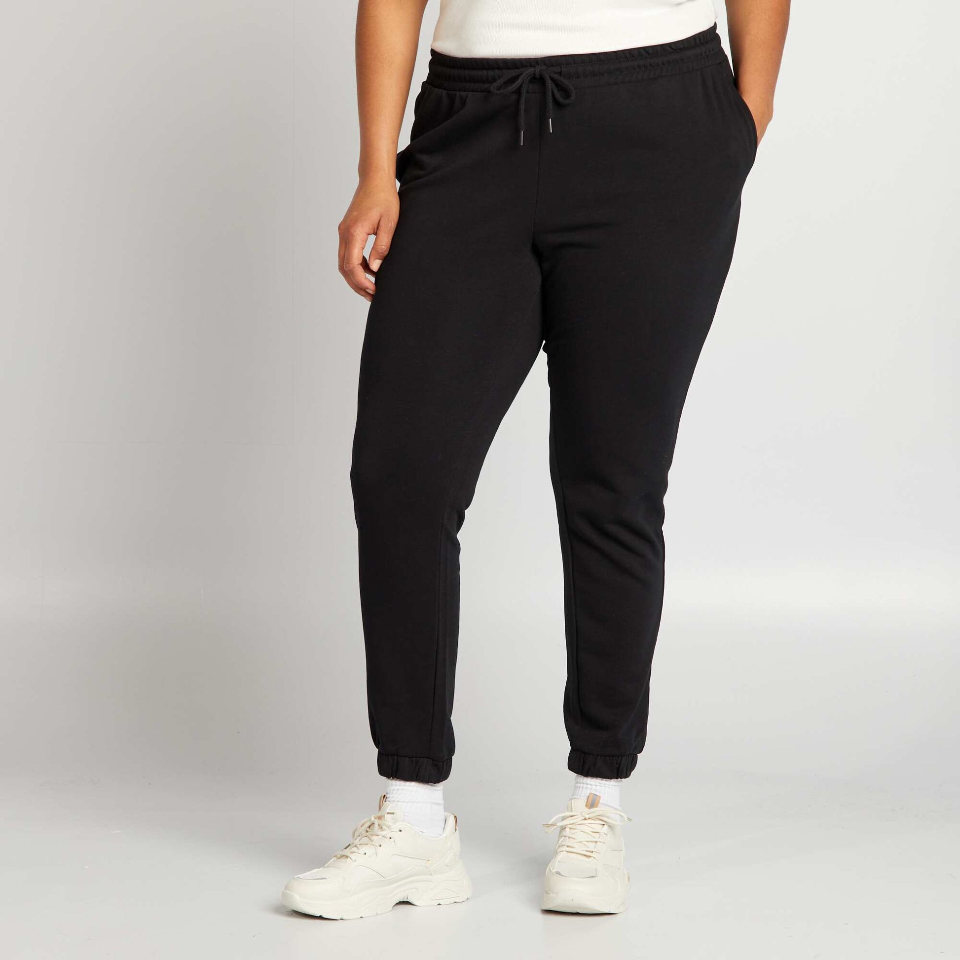 Jogging en molleton NOIR