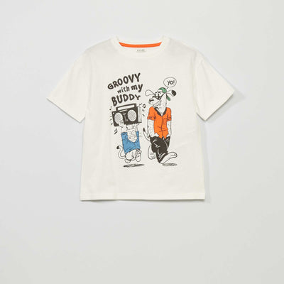 T-shirt imprimé manches courtes Blanc