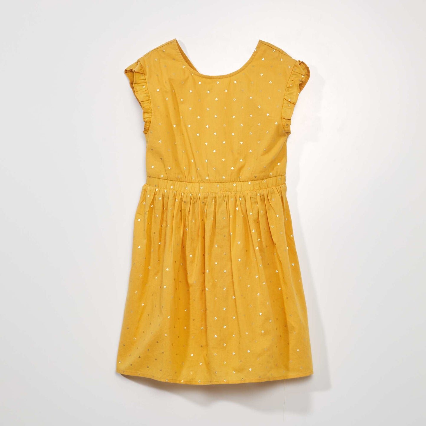 Robe à motif doré jaune