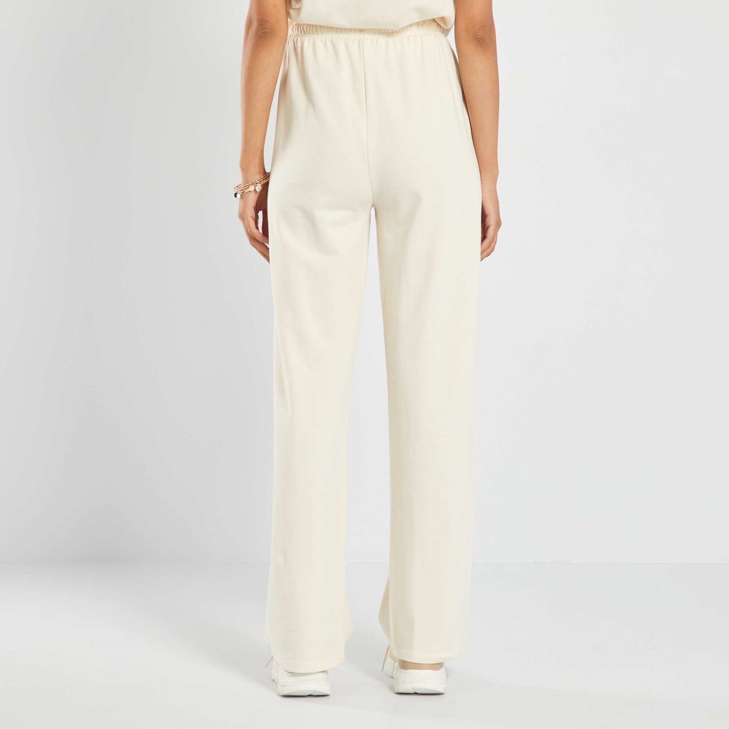 Pantalon en jersey Blanc cassé