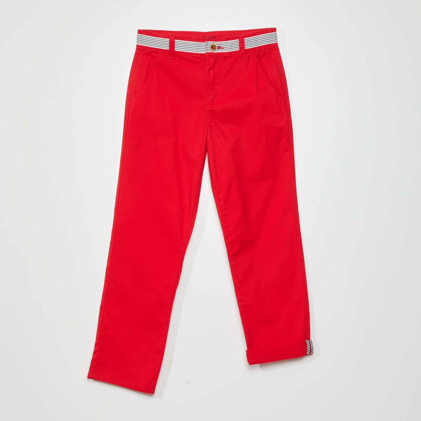 Pantalon en twill Rouge