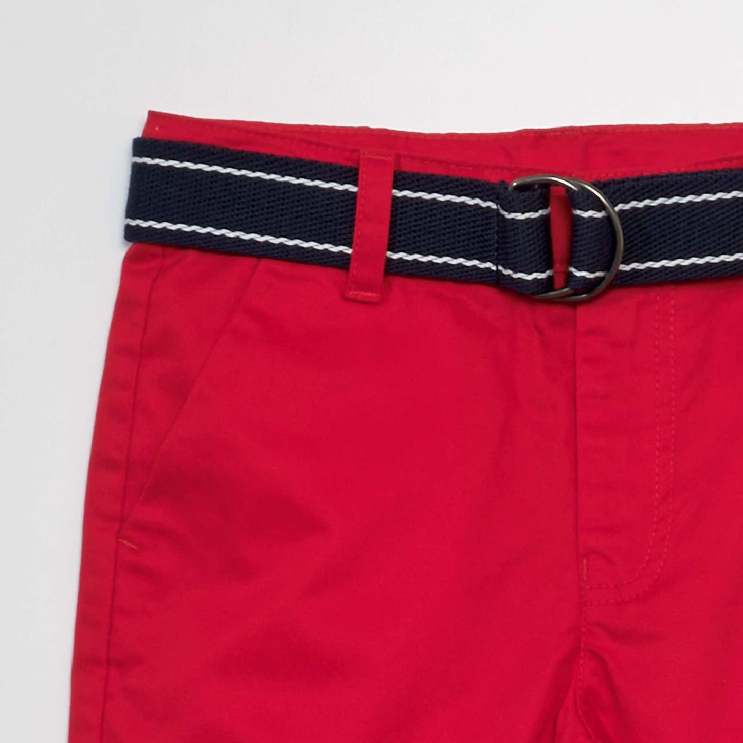 Bermuda chino rouge