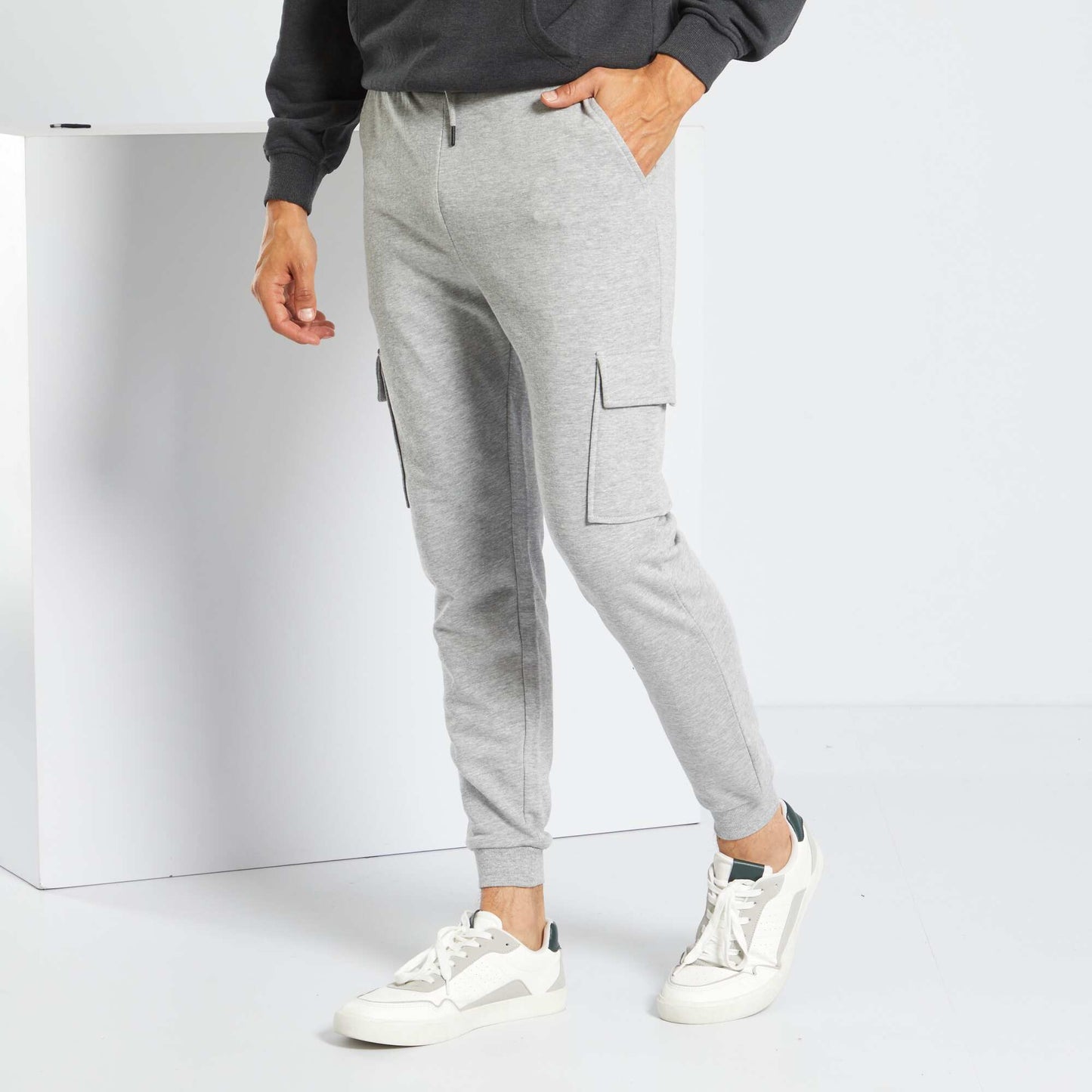 Pantalon de jogging en molleton Gris