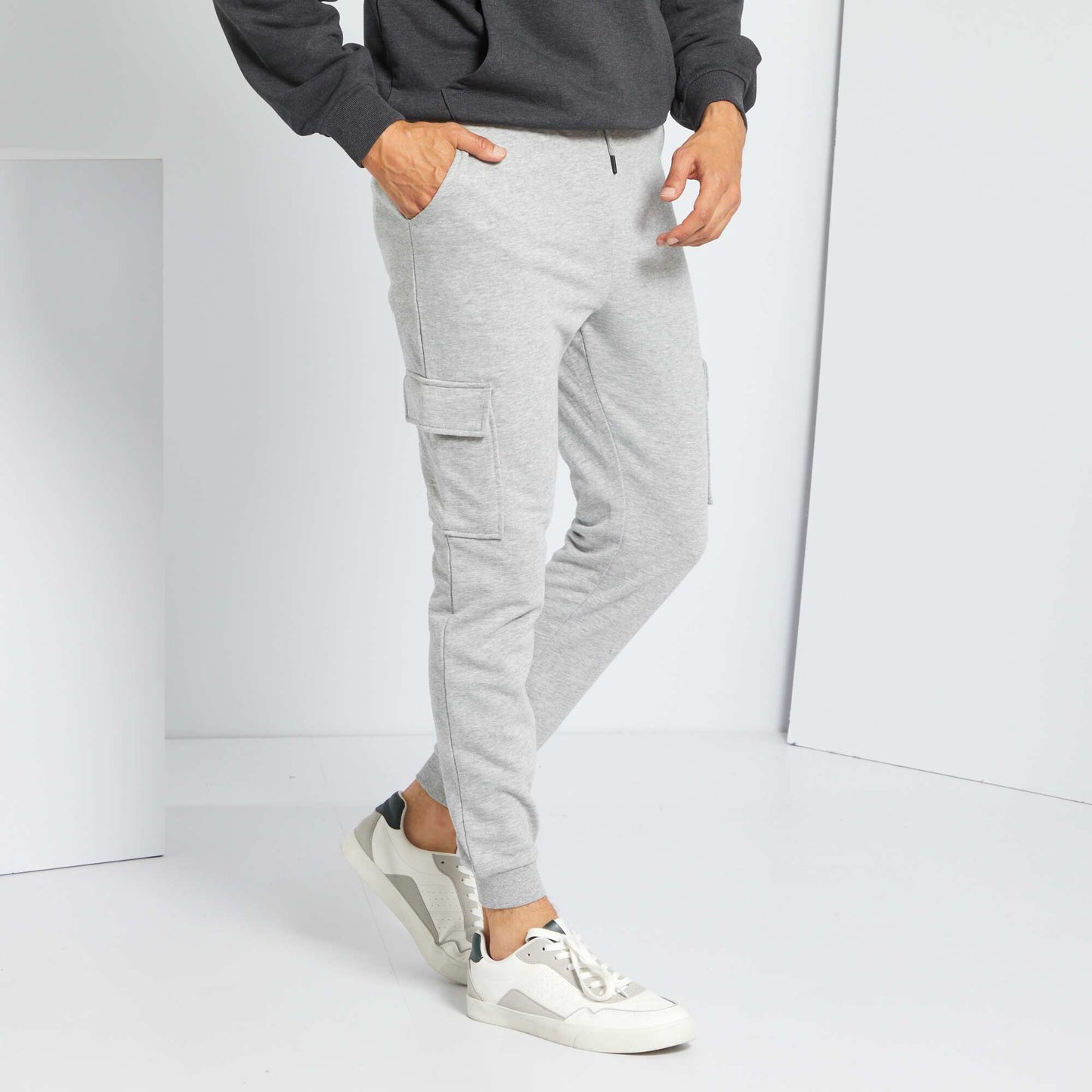 Pantalon de jogging en molleton Gris