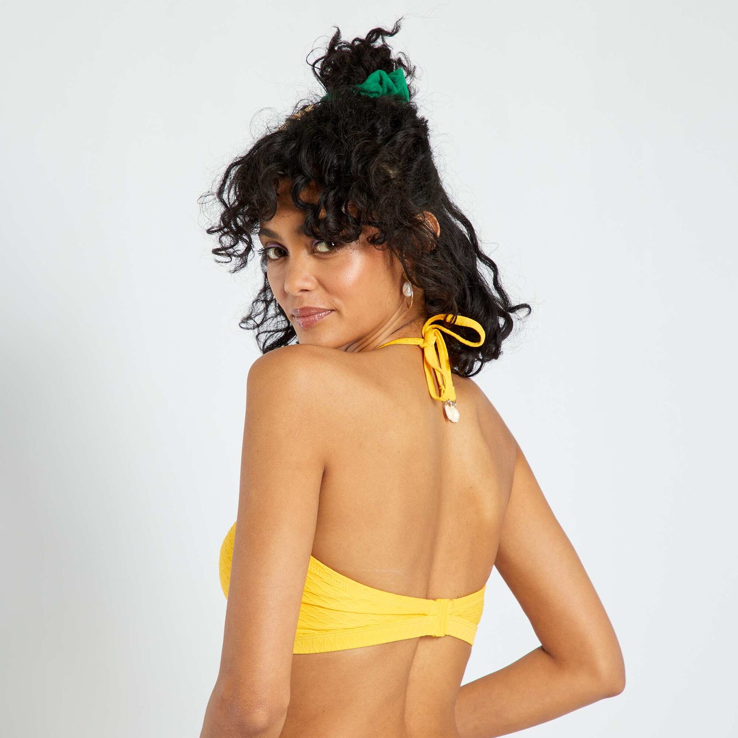 Haut de maillot de bain bandeau Jaune