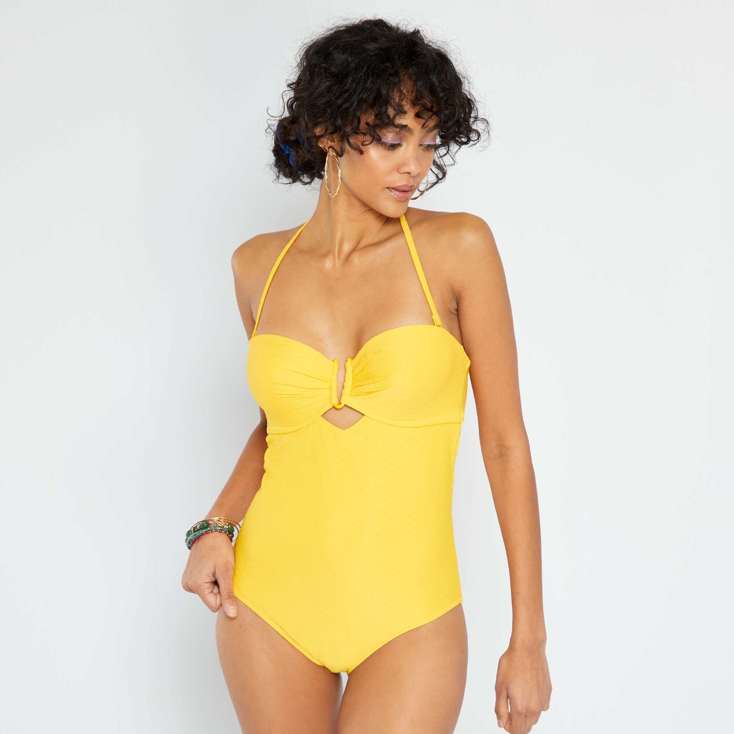 Maillot de bain 1 pièce Jaune