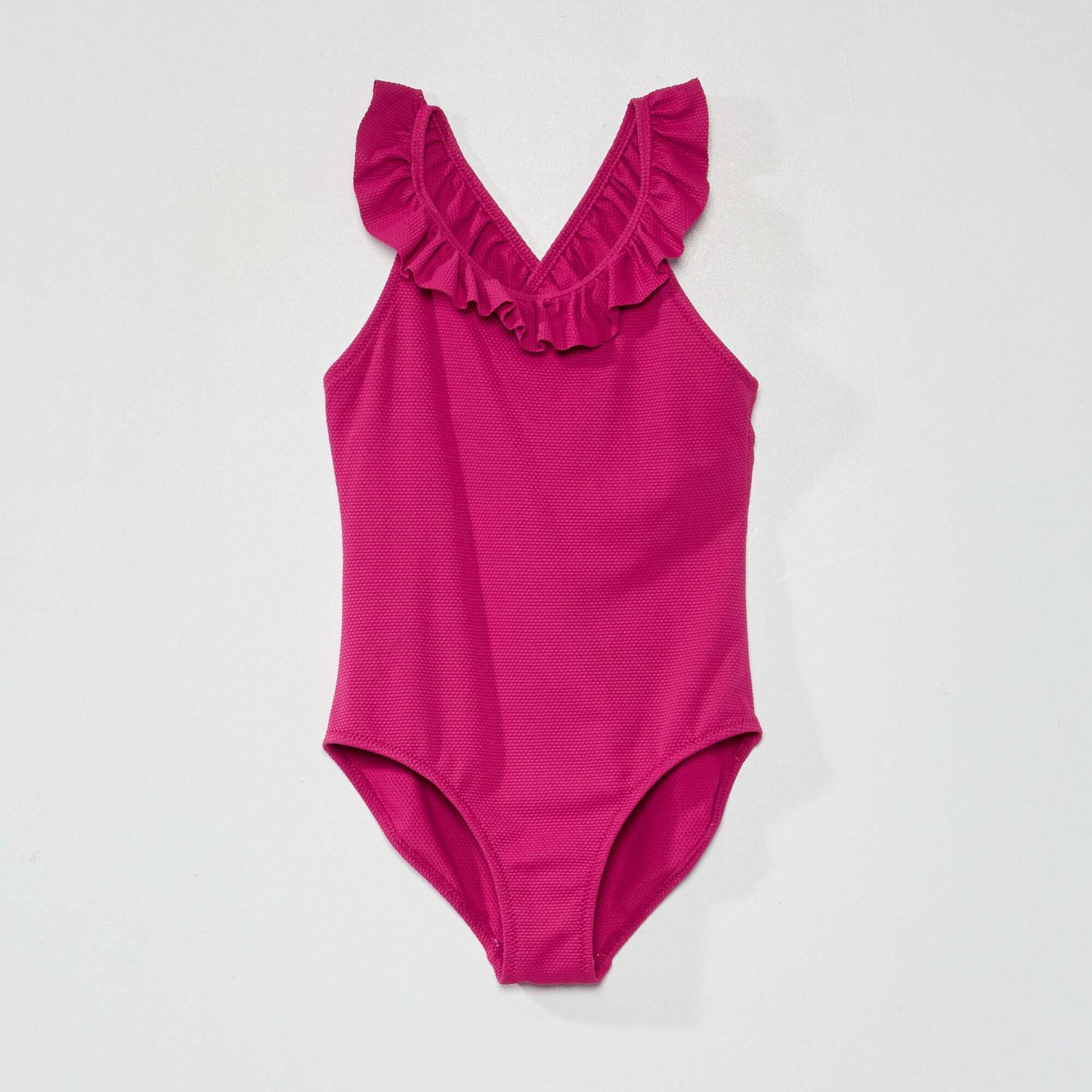 Maillot de bain uni - 1 pièce rose