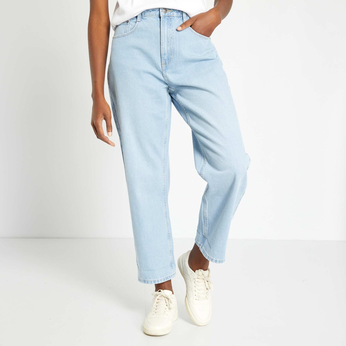 Jean boyfriend - 5 poches Bleu