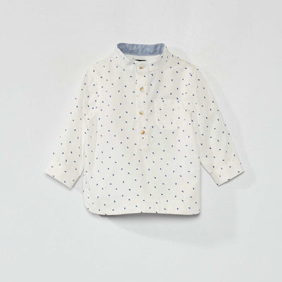 Chemise en popeline Blanc