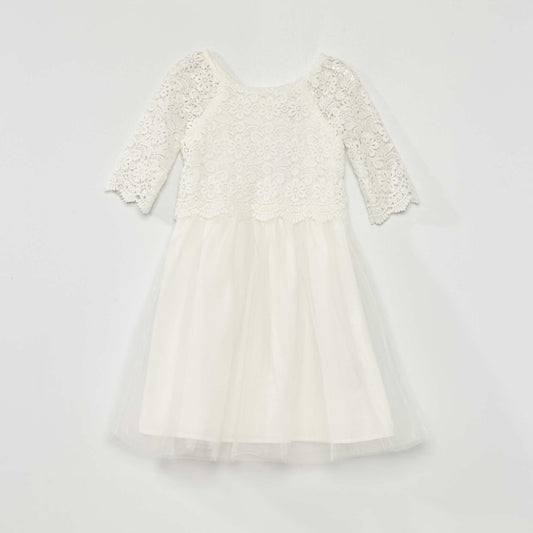 Robe de cérémonie blanc