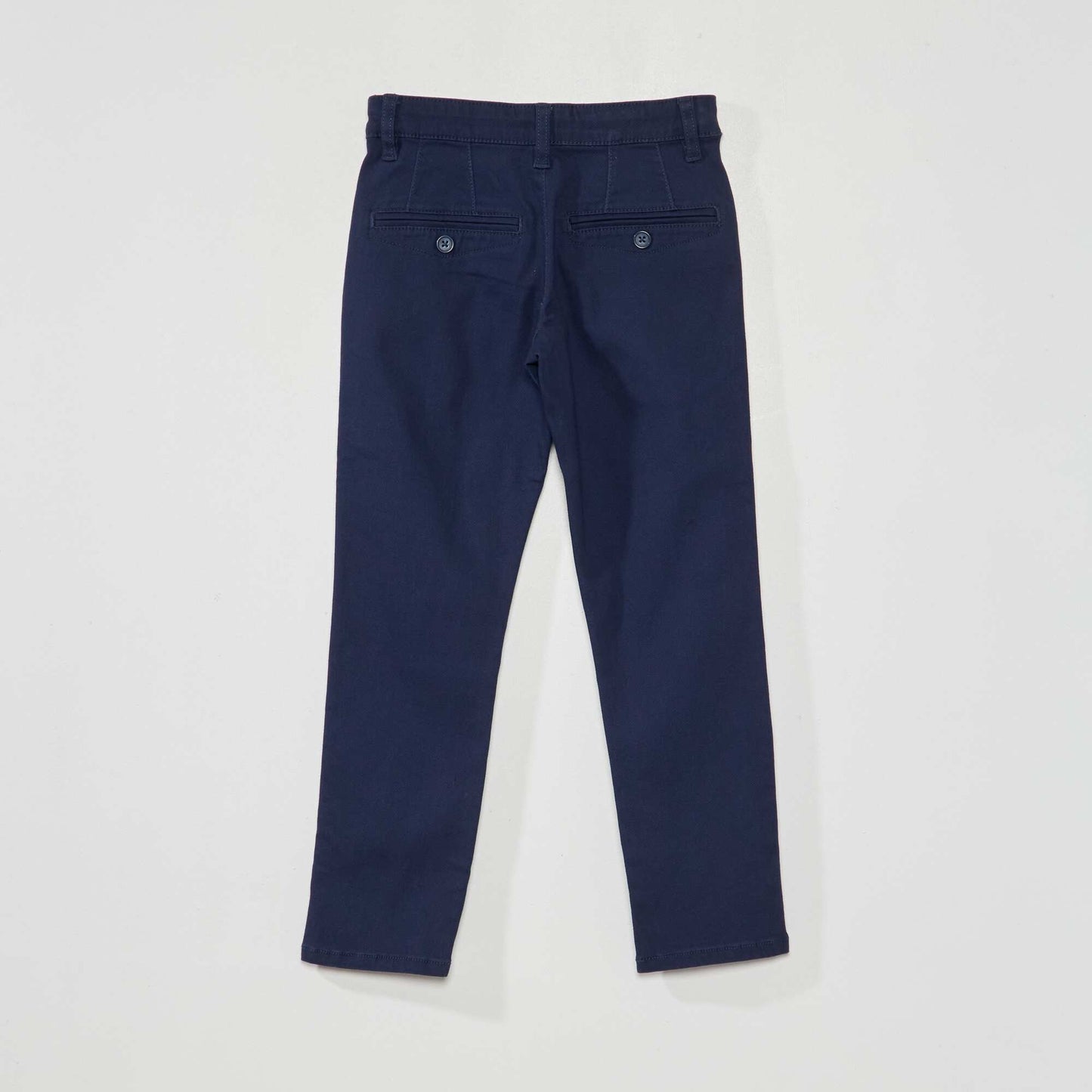 Pantalon chino slim bleu noir