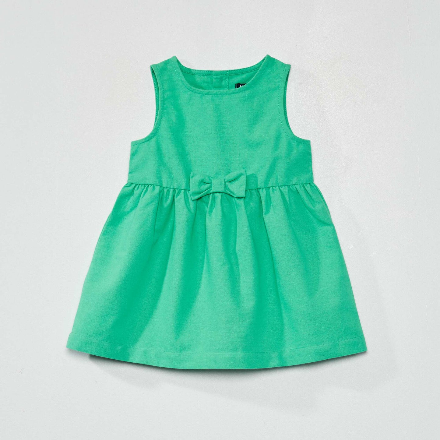 Robe de cérémonie sans manches unie Vert