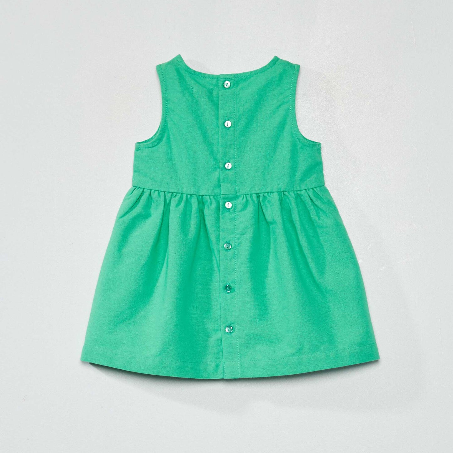 Robe de cérémonie sans manches unie Vert