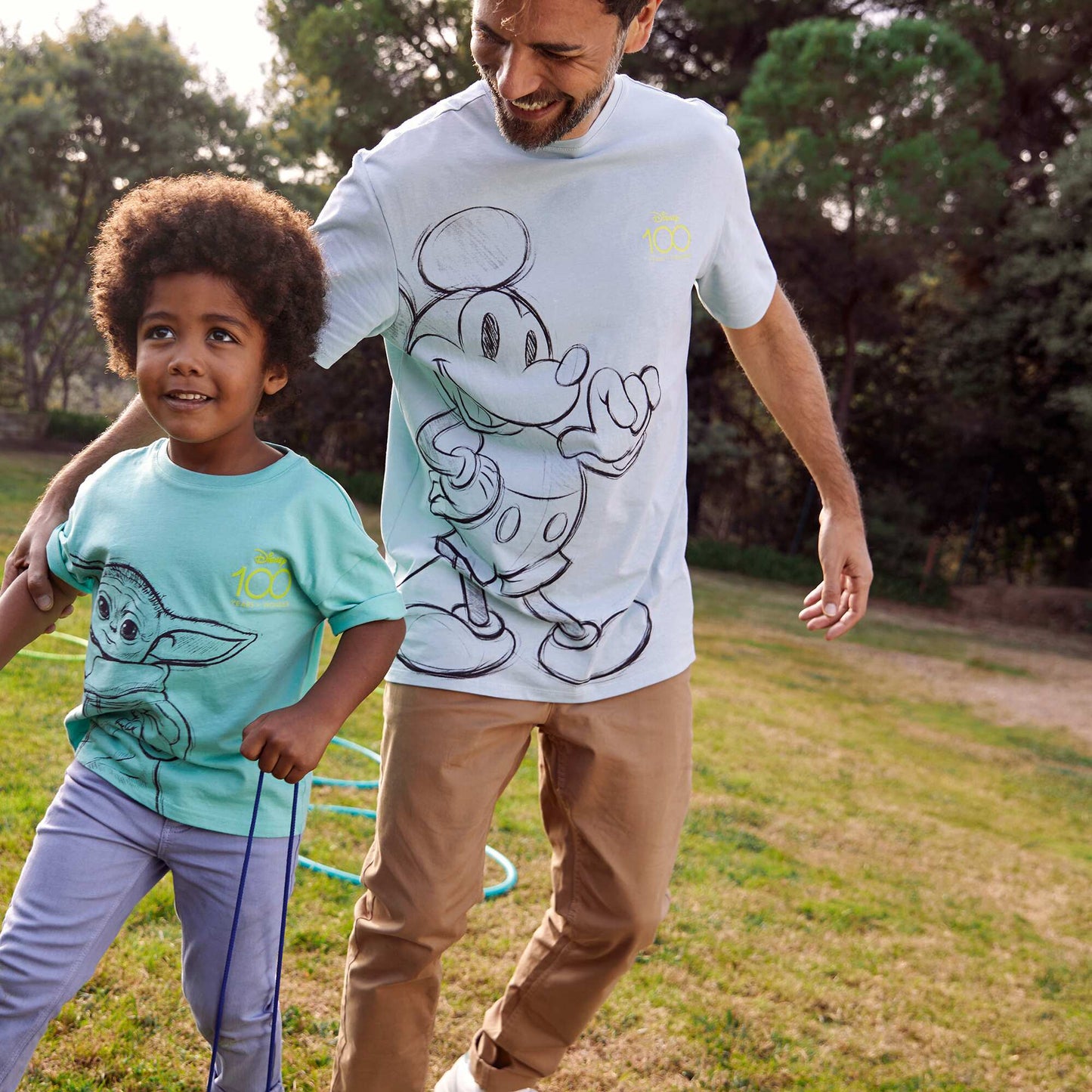 T-shirt à manches courtes 'Mickey' Bleu