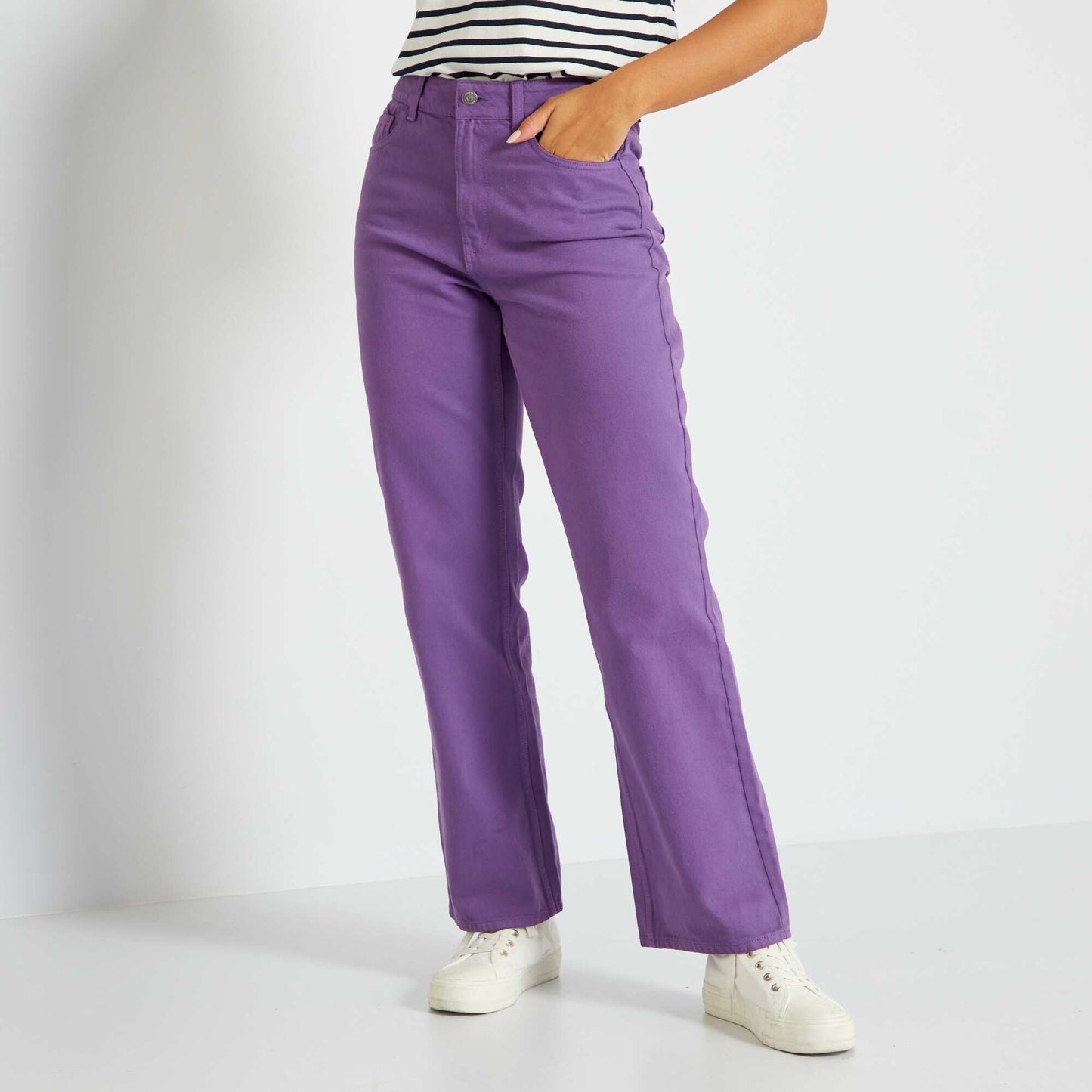 Pantalon wide leg Violet