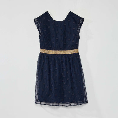 Robe en tulle de cérémonie Bleu